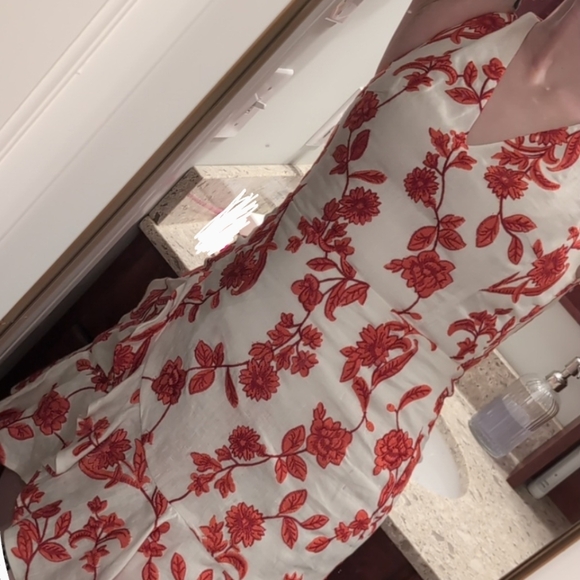 Rebecca Taylor Dresses & Skirts - Rebecca Taylor - Linen Embroidered Floral Mini Dress